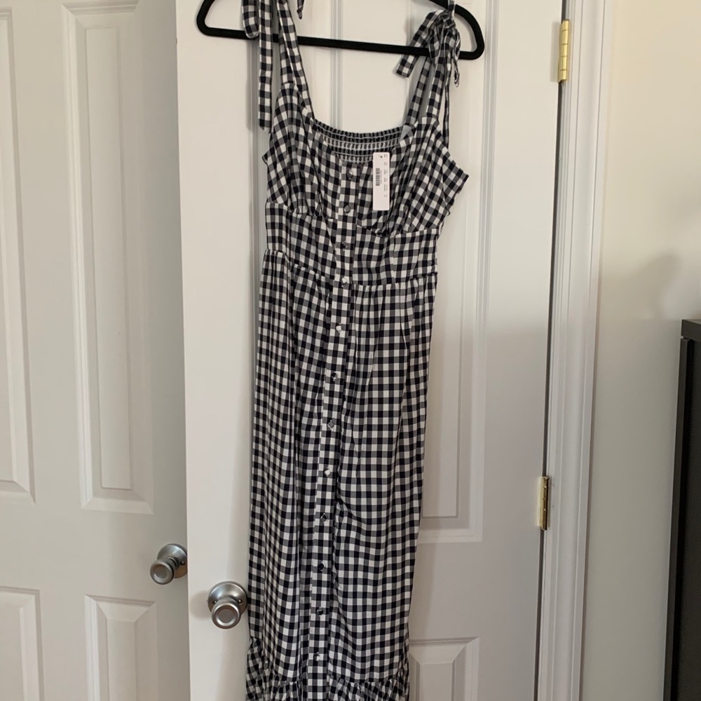 J Crew gingham dress NWT